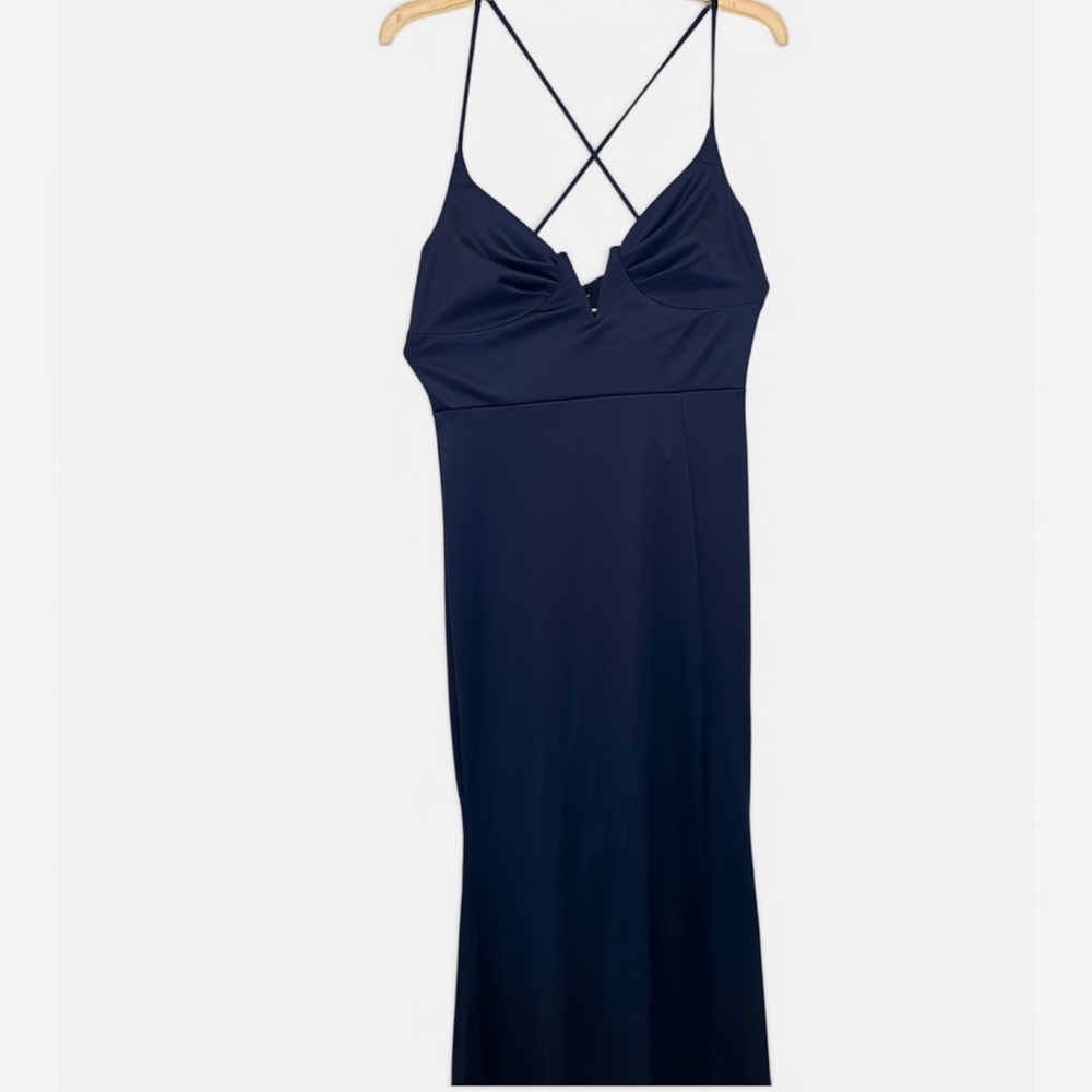 Windsor Navy Blue Maxi Dress with Strappy Back